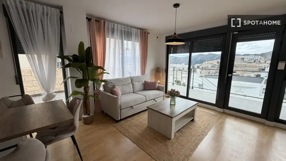 Living room of Flat for rent in Cullera  with Air Conditioner, Heating and Furnished