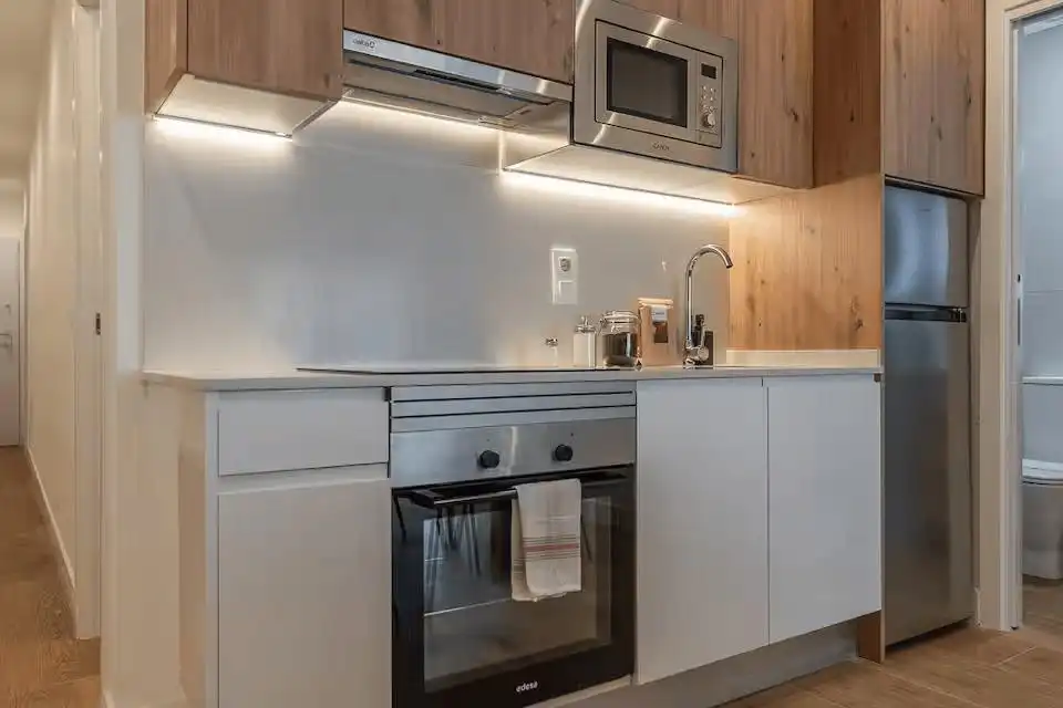 Kitchen of Flat for sale in Madrid  with Air Conditioner, Heating and Private garden