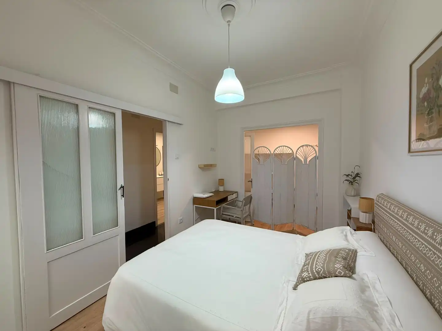 Bedroom of Flat for rent in Ferrol  with Heating, Parquet flooring and Terrace