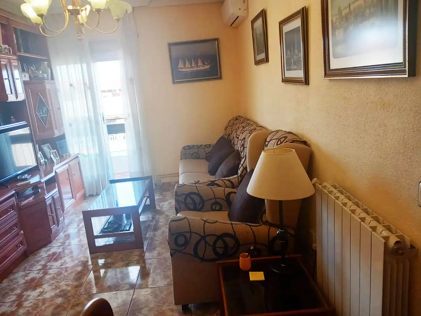 Living room of Flat for sale in Coslada  with Air Conditioner, Heating and Parquet flooring