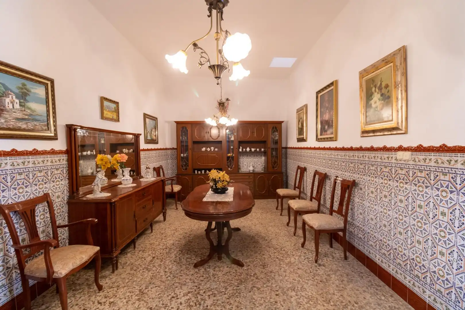 Menjador de Casa o xalet en venda en Alhama de Almería amb Terrassa, Moblat i Alarma