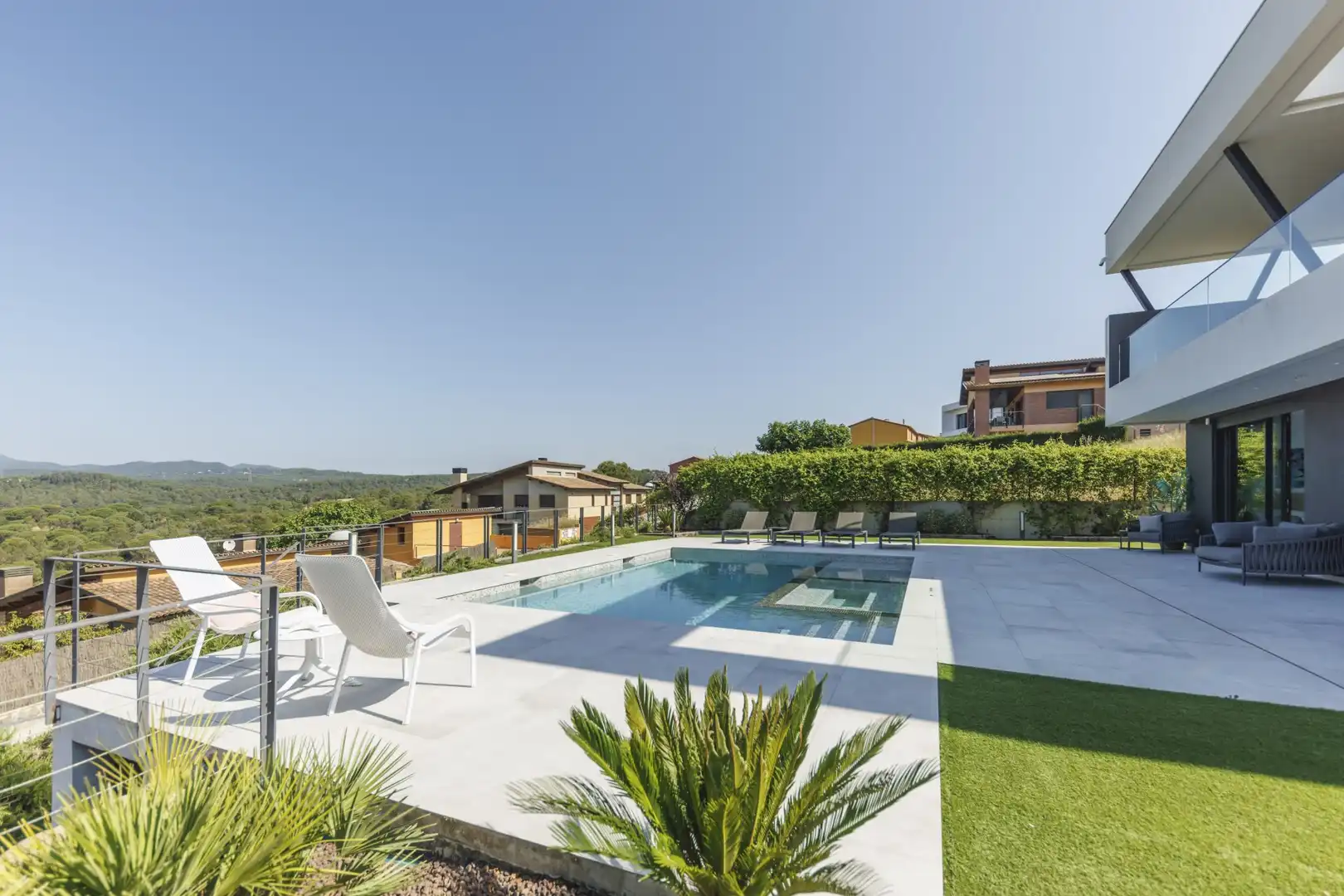 Garden of Houses for sale in Sant Julià de Ramis  with Air Conditioner, Heating and Terrace