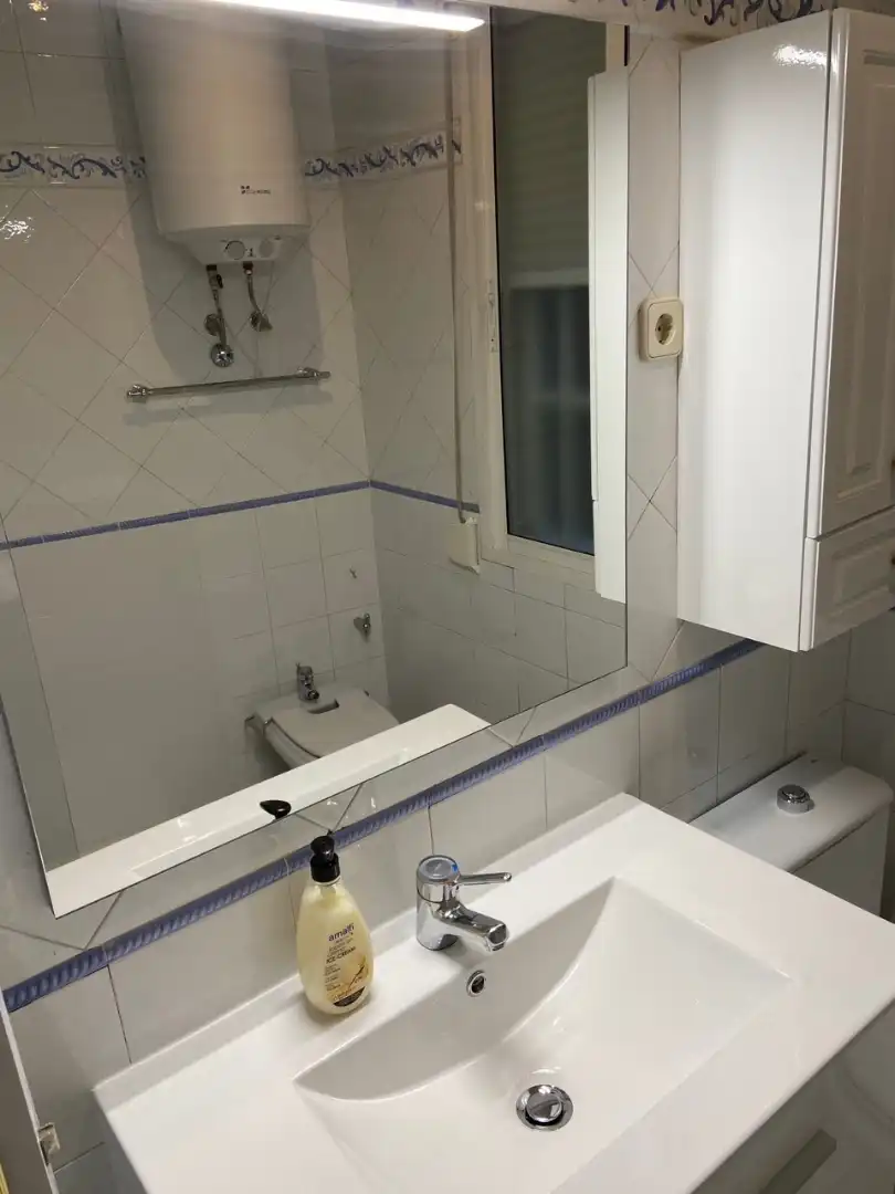 Bany de Apartament de lloguer en Madrid amb Calefacció, Moblat i Forn