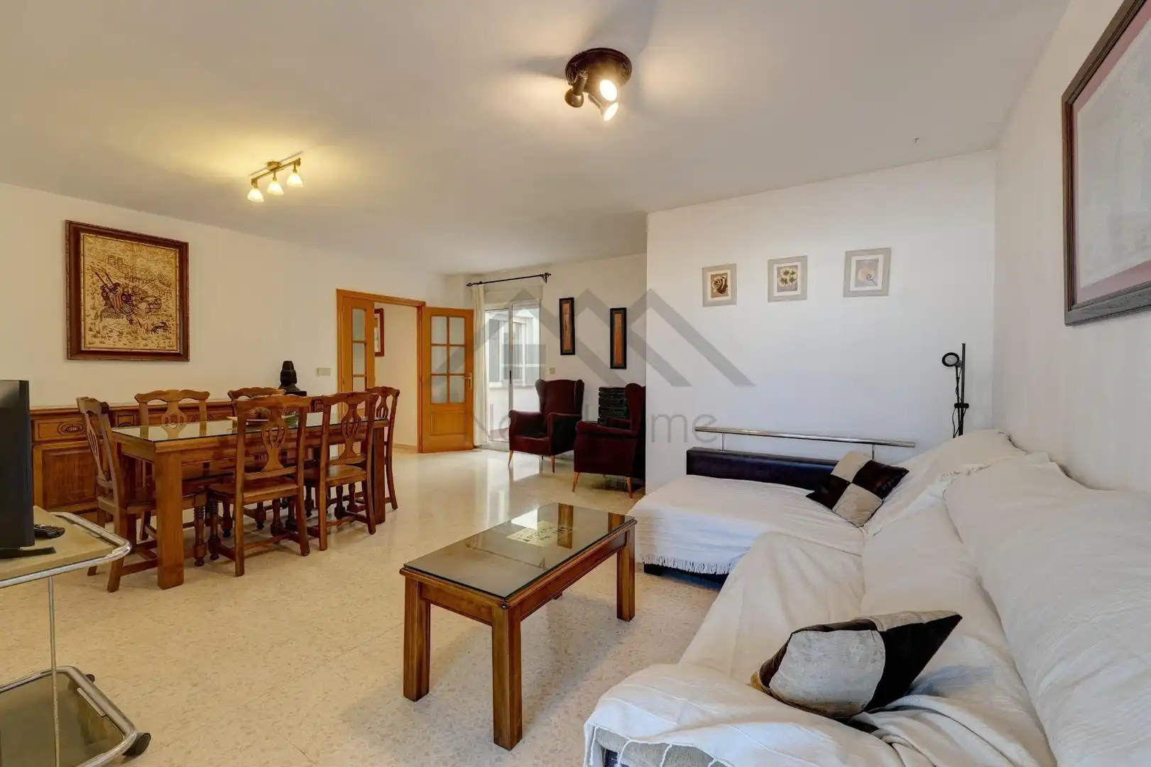 Sala de estar de Piso en venta en La Pobla de Vallbona con Aire acondicionado y Terraza