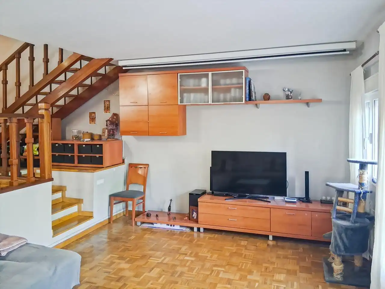 Sala de estar de Dúplex en venta en Rivas-Vaciamadrid con Calefacción, Jardín privado y Parquet