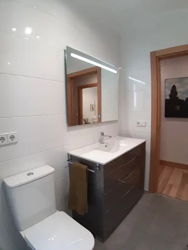 Baño de Piso de alquiler en Bilbao  con Calefacción, Parquet y Amueblado