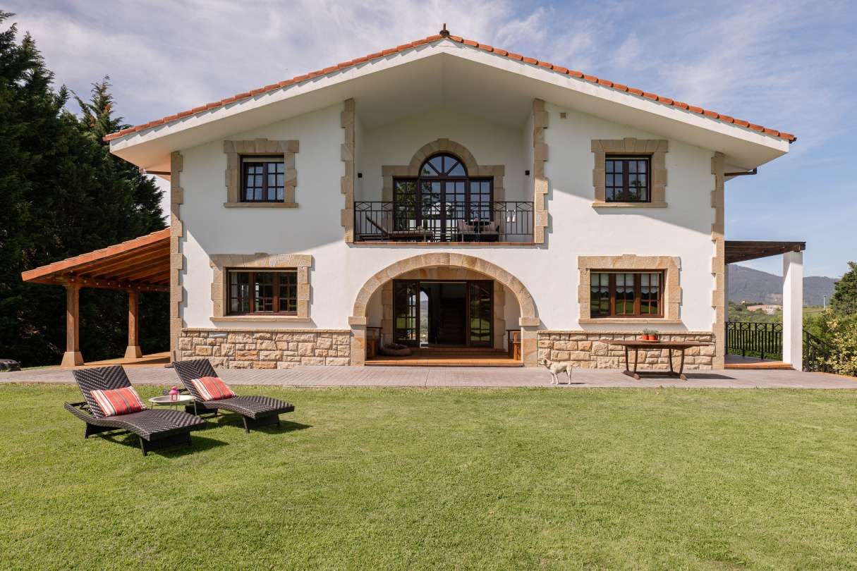 Vista exterior de Casa o chalet en venta en Gatika con Calefacción, Jardín privado y Terraza