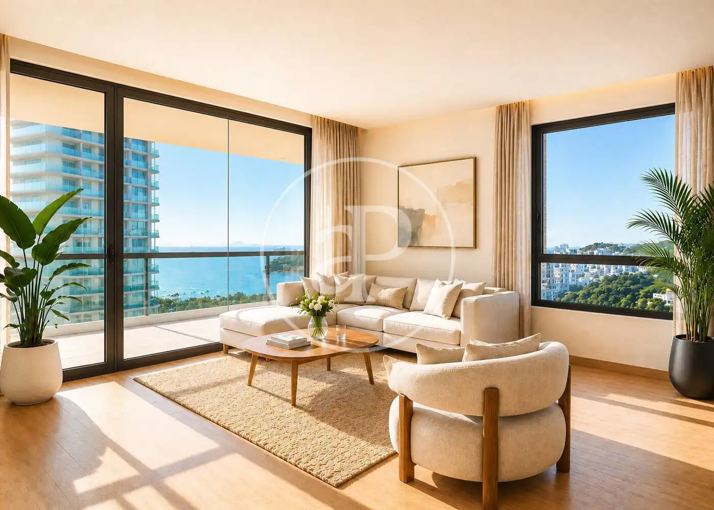 Sala de estar de Piso en venta en Barcelona con Aire acondicionado, Calefacción y Jardín privado