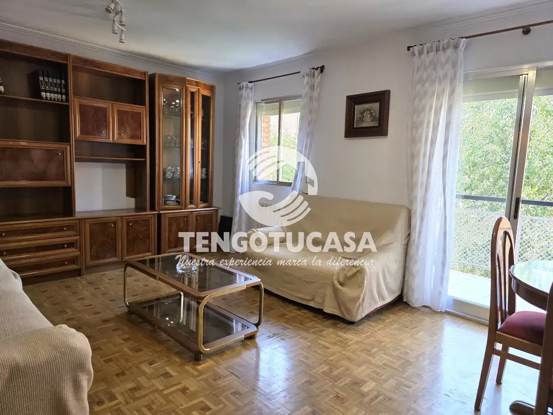 Sala de estar de Piso en venta en Madrid con Calefacción, Parquet y Terraza