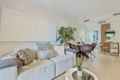 Sala de estar de Apartamento en venta en La Cala Mijas