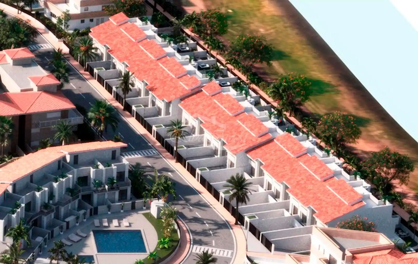 Vista exterior de Dúplex en venda en San Miguel de Abona amb Aire condicionat, Jardí privat i Terrassa