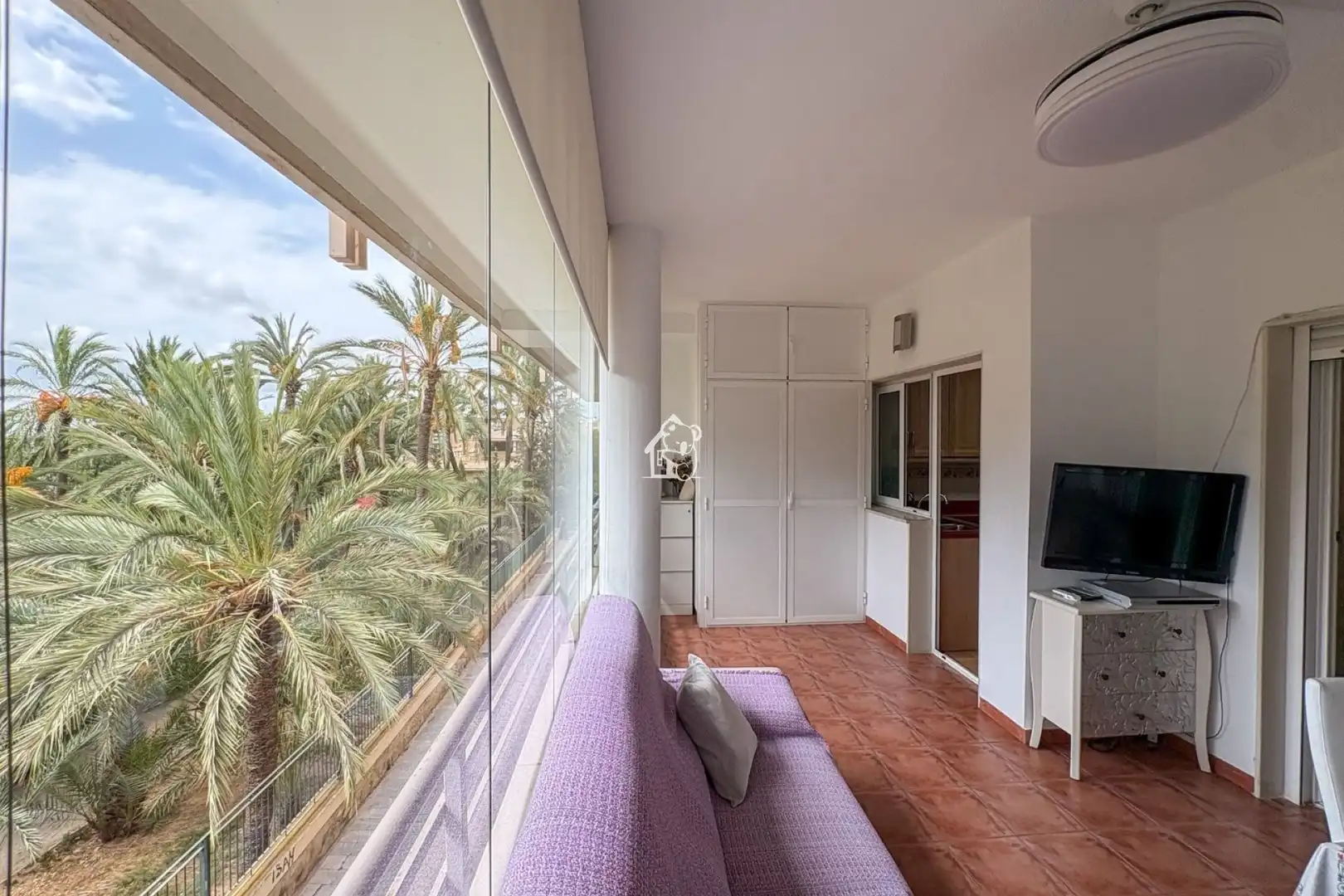 Sala de estar de Apartamento en venta en Elche / Elx con Aire acondicionado, Terraza y Amueblado