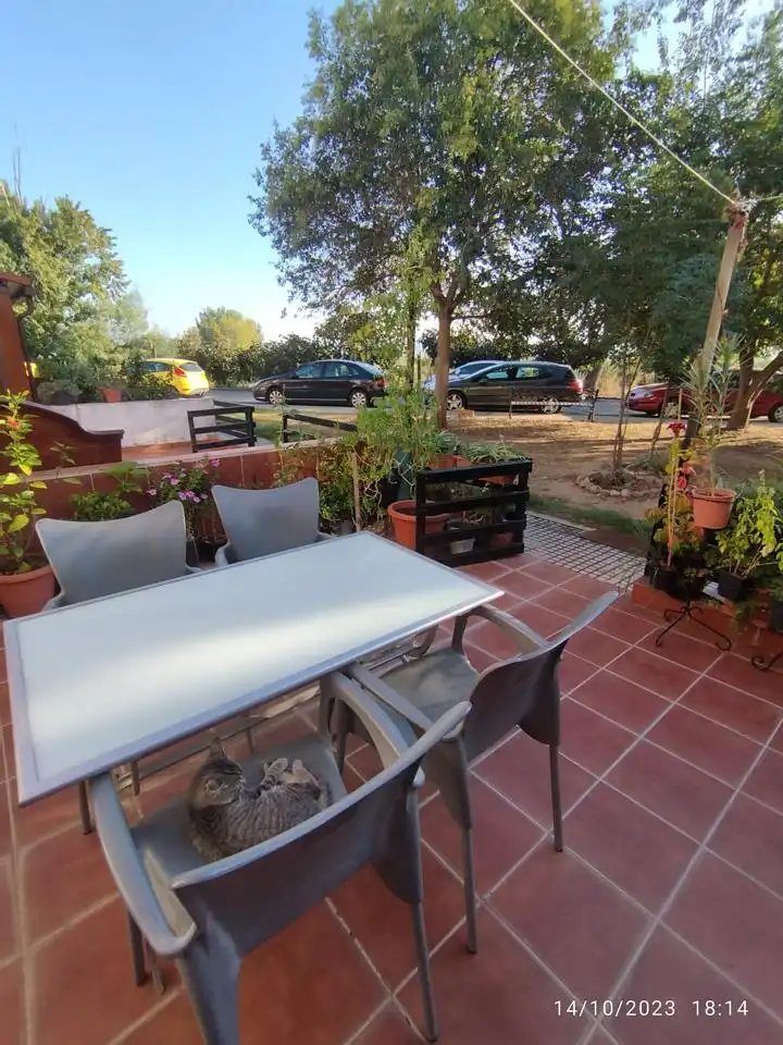 Terraza de Casa o chalet en venta en Alagón del Río con Aire acondicionado