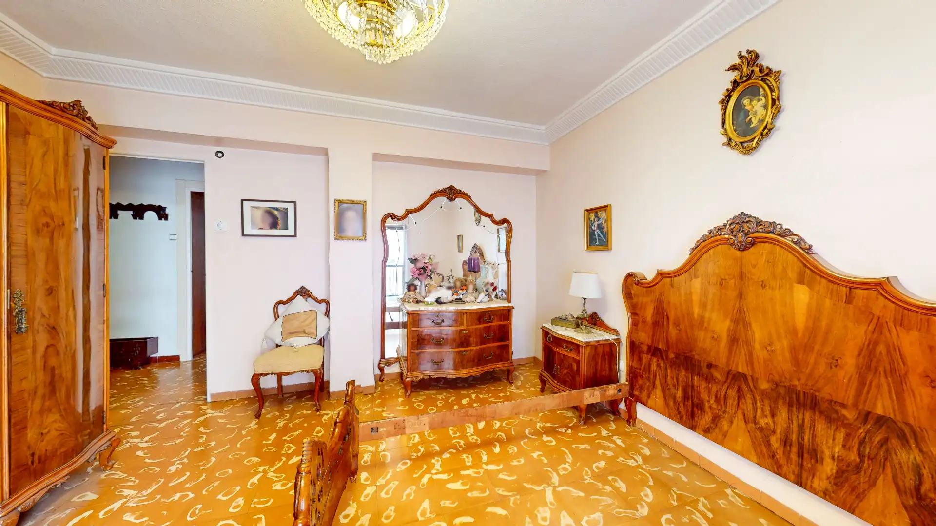 Bedroom of Flat for sale in Murcia  with Terrace, Furnished and Balcony