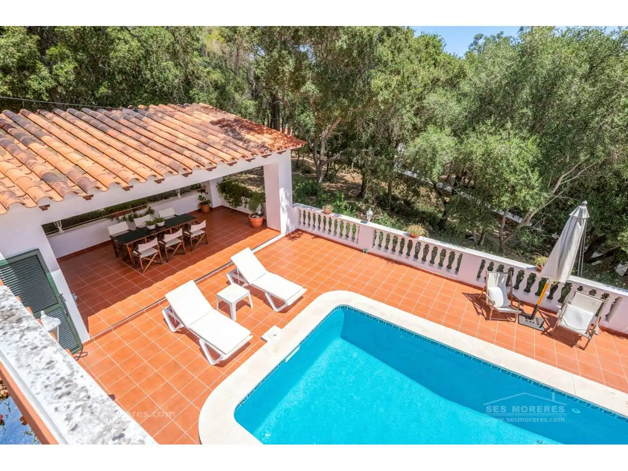 Terrassa de Finca rústica en venda en Es Mercadal amb Aire condicionat, Jardí privat i Terrassa