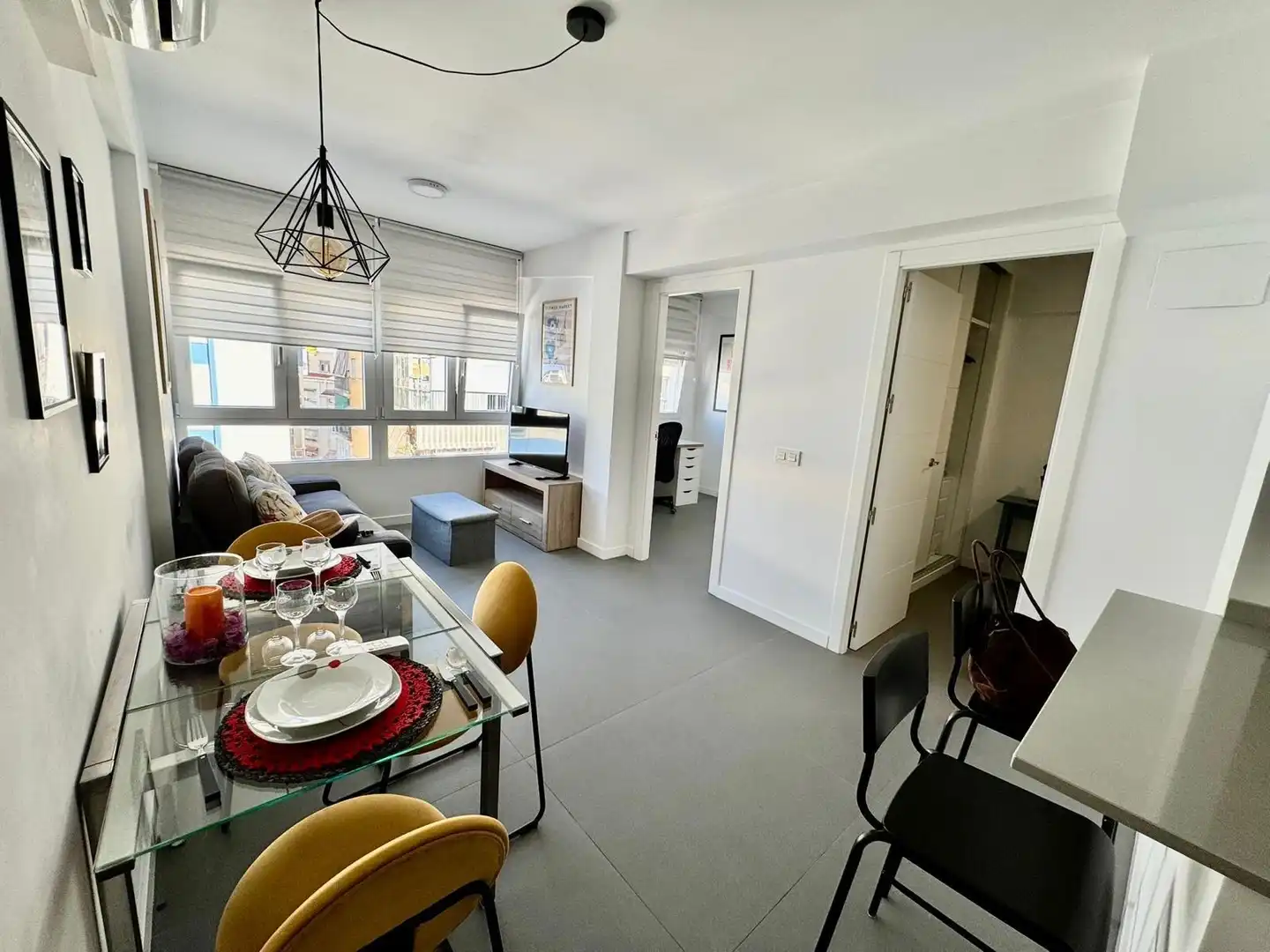 Sala de estar de Piso de alquiler en Málaga con Aire acondicionado y Amueblado