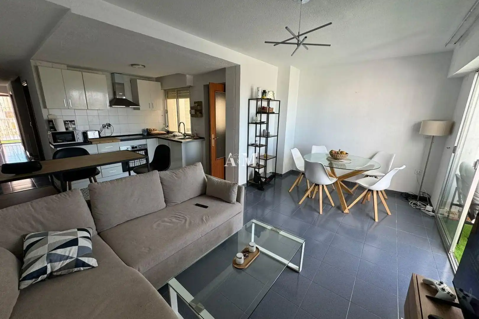 Sala de estar de Piso de alquiler en Torrevieja con Terraza, Amueblado y Lavadora