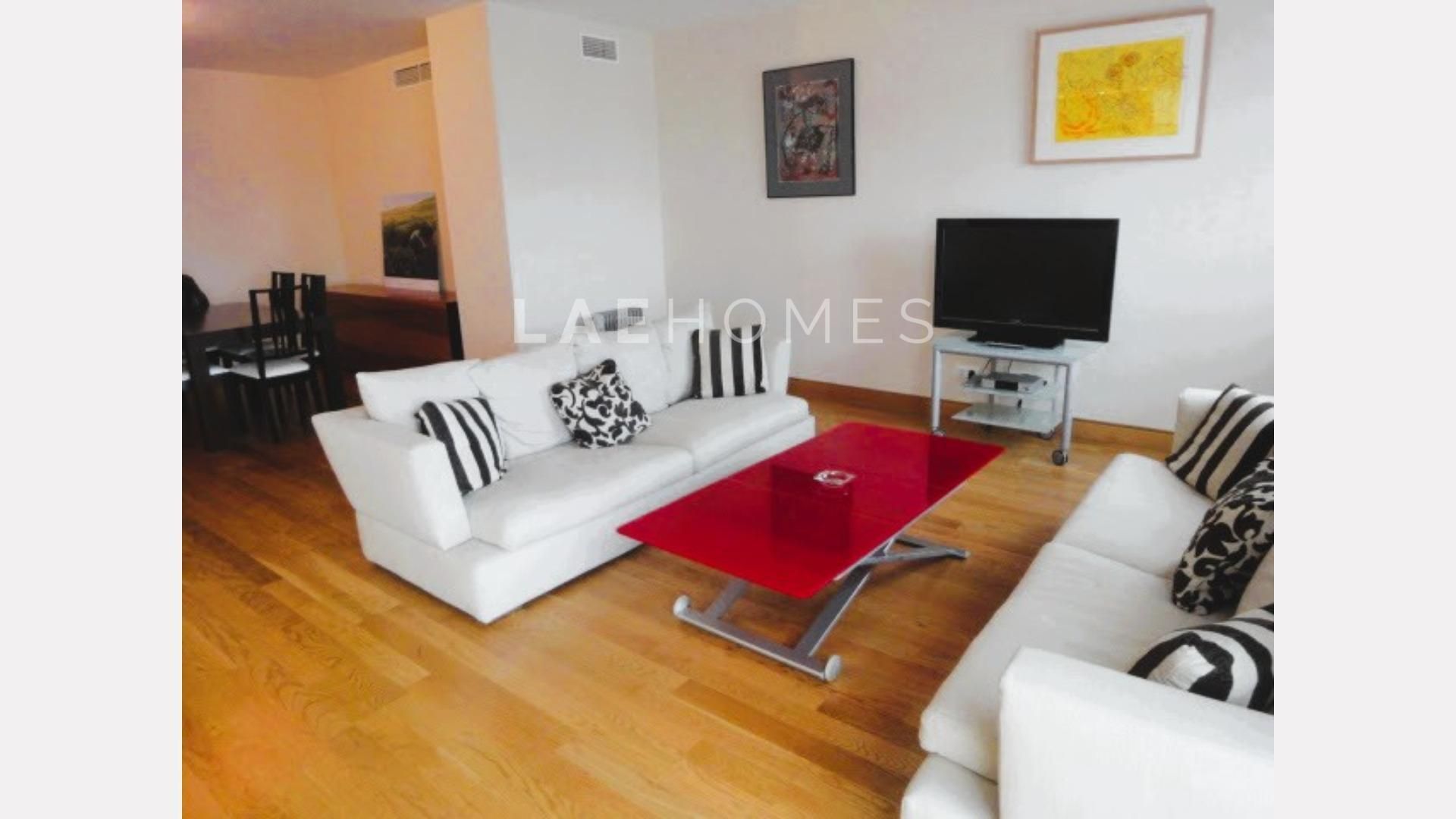Sala de estar de Piso en venta en  Sevilla Capital con Aire acondicionado y Piscina comunitaria