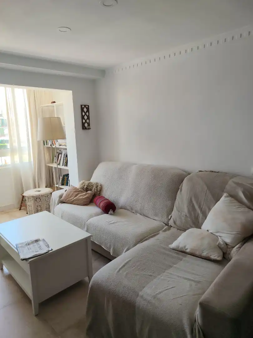 Sala de estar de Piso de alquiler en Málaga Capital con Calefacción, Amueblado y TV