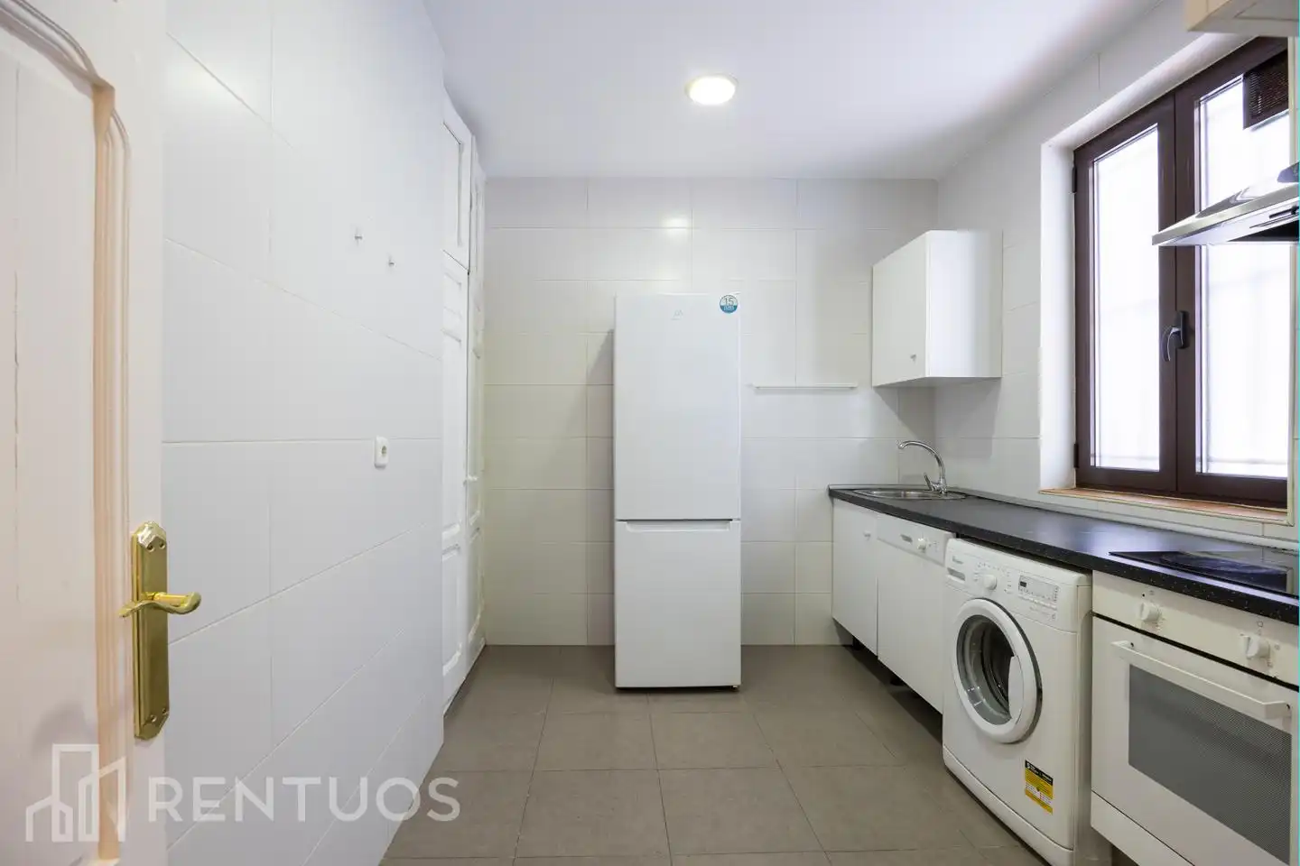 Küche von Erdgeschoss zur Miete in Madrid mit Heizung, Parkett und Möbliert