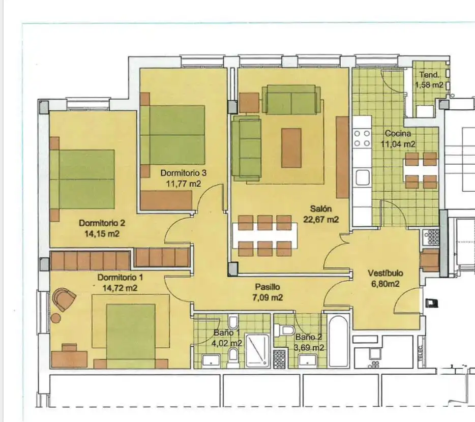 Piso en venta en Vitoria - Gasteiz con Calefacción, Trastero y Amueblado