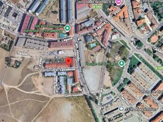 Exterior view of Flat for sale in Cistérniga  with Private garden
