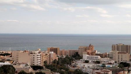 Exterior view of Flat for sale in Roquetas de Mar  with Community pool