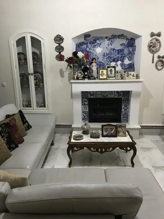 Living room of Flat for sale in Lora del Río  with Air Conditioner, Heating and Furnished