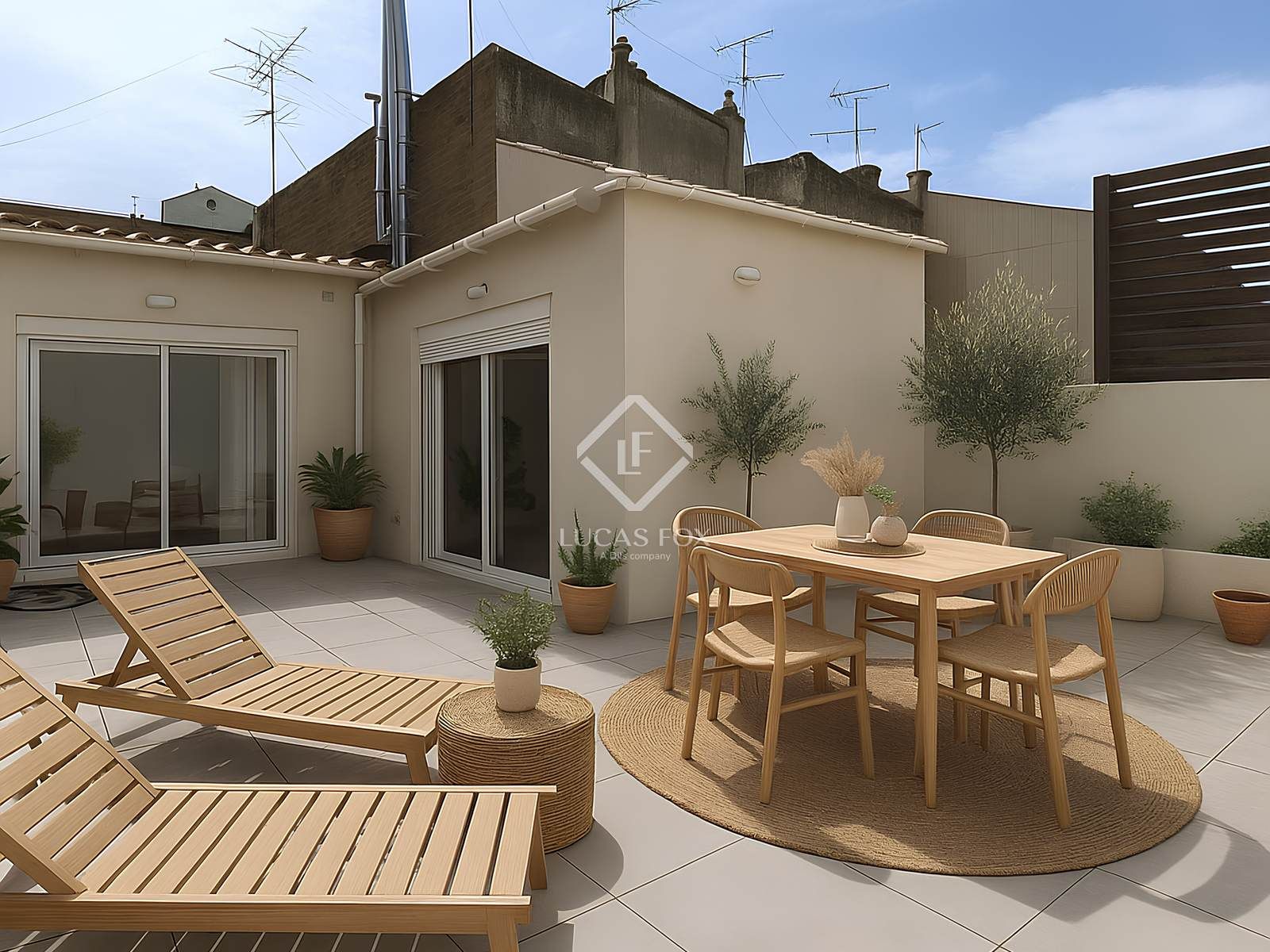 Terrace of Attic for sale in Sant Just Desvern  with Air Conditioner, Heating and Parquet flooring