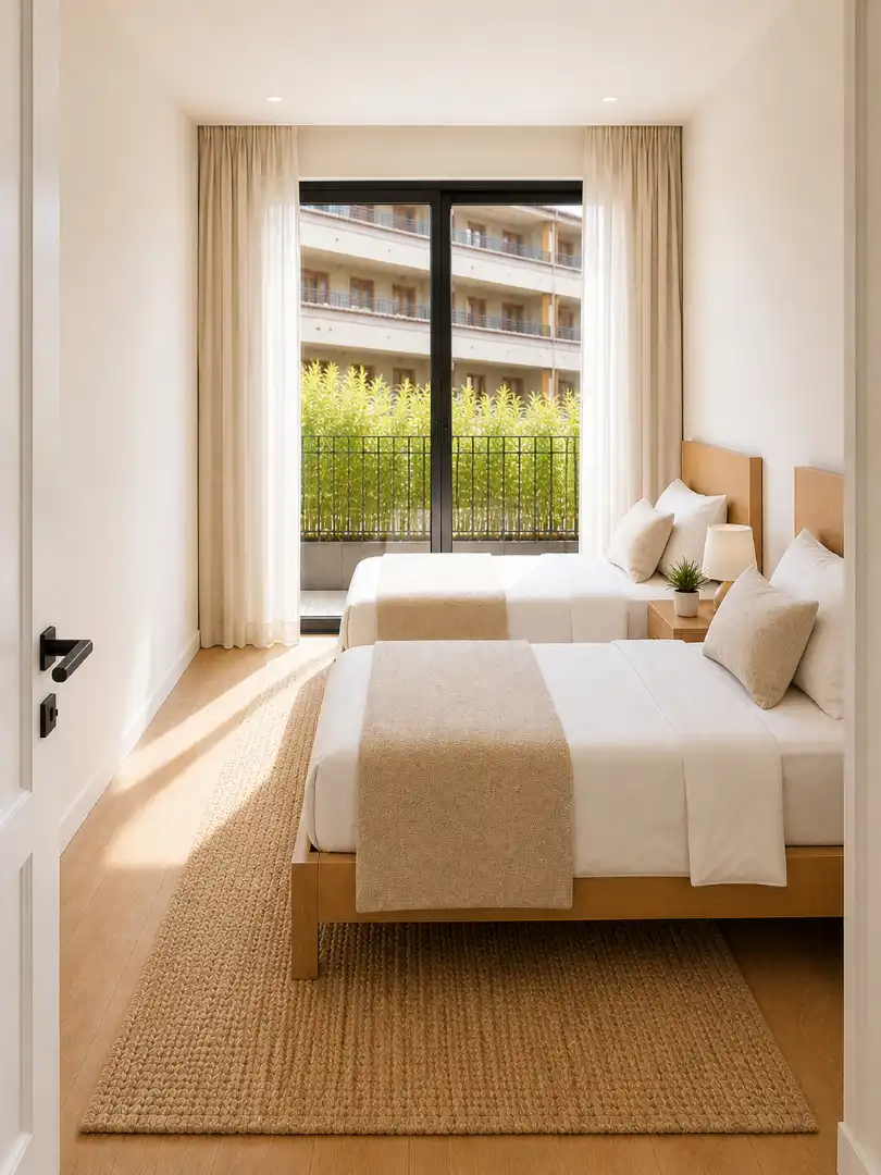 Bedroom of Apartments for sale in Sanxenxo  with Air Conditioner, Heating and Terrace