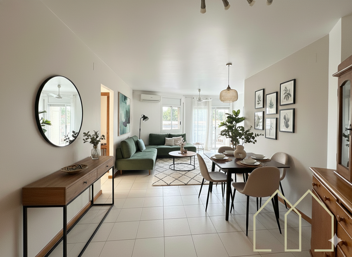 Living room of Flat for sale in L'Escala  with Air Conditioner, Heating and Terrace