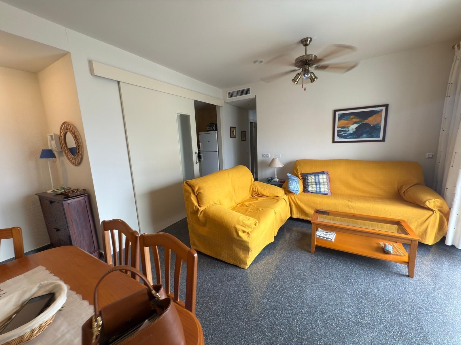 Living room of Apartment to rent in Alicante / Alacant  with Private garden, Balcony and Community pool