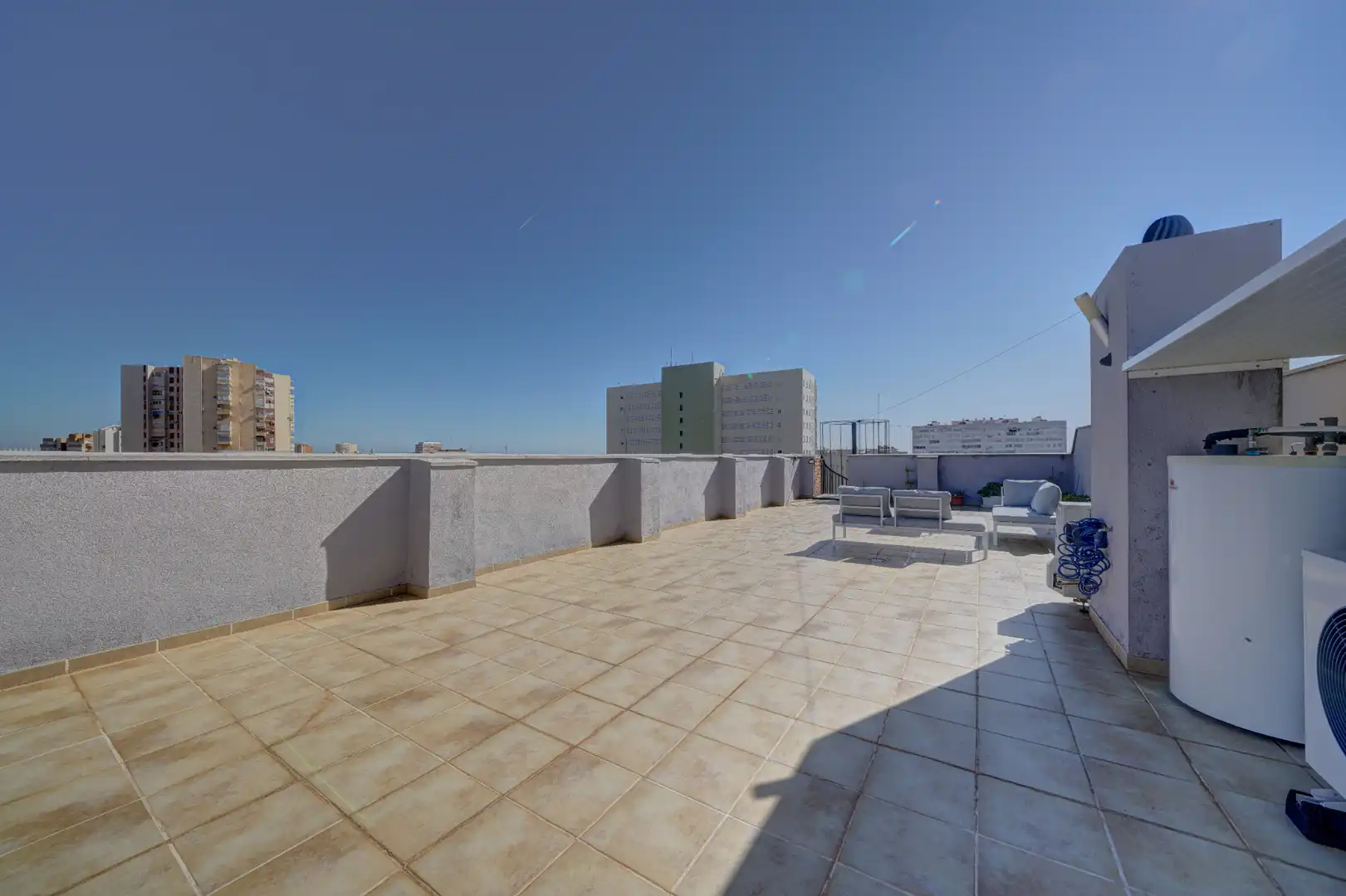 Terrasse von Dachboden zum Verkauf in La Pobla de Farnals mit Klimaanlage, Heizung und Terrasse