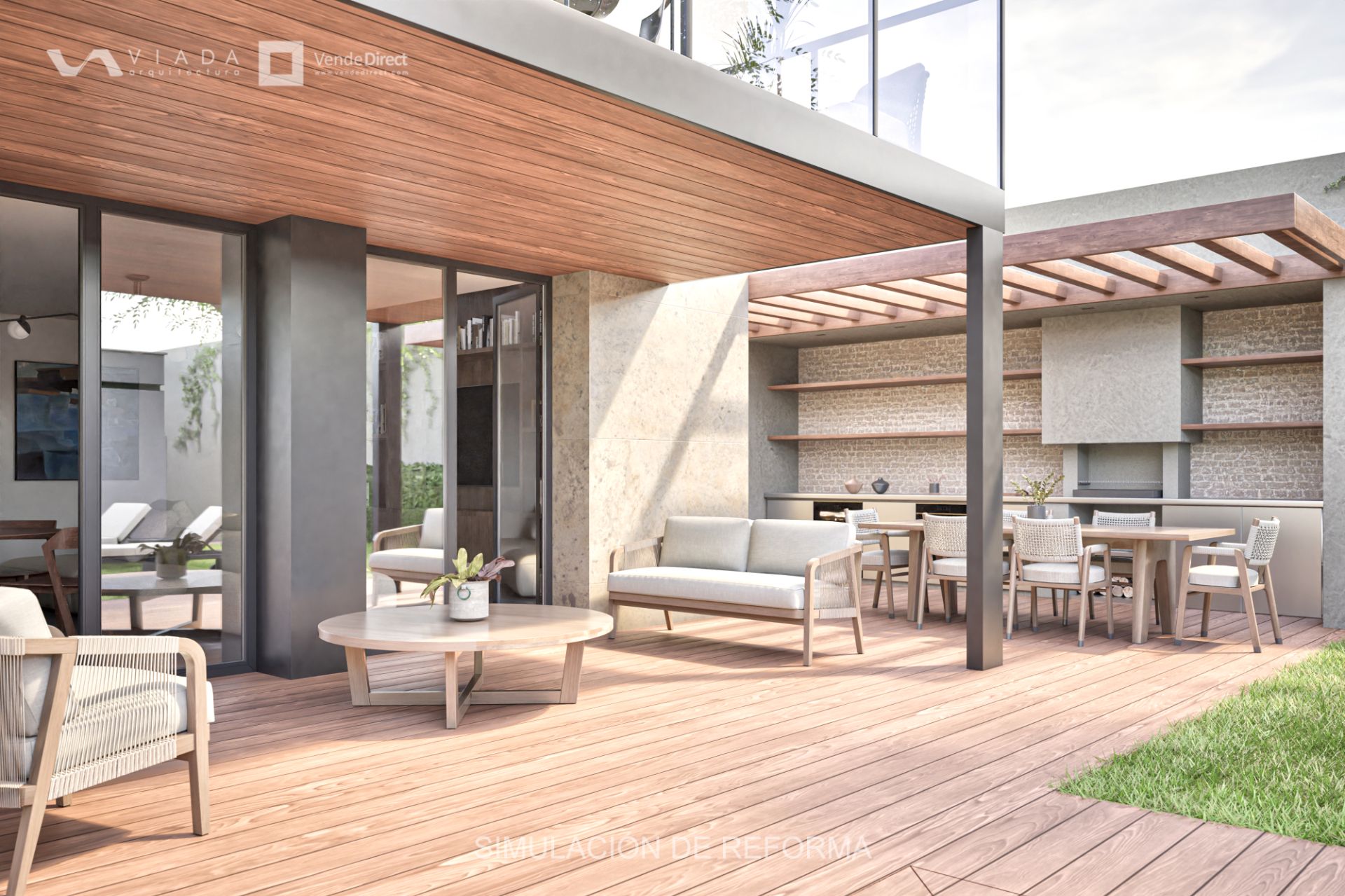 Terrassa de Casa o xalet en venda en  Madrid Capital amb Calefacció, Jardí privat i Parquet