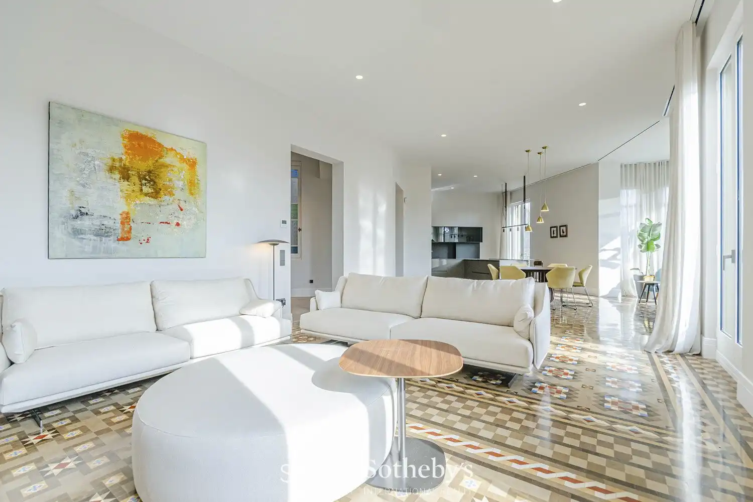 Wohnzimmer von Wohnungen zum Verkauf in Barcelona mit Klimaanlage und Heizung
