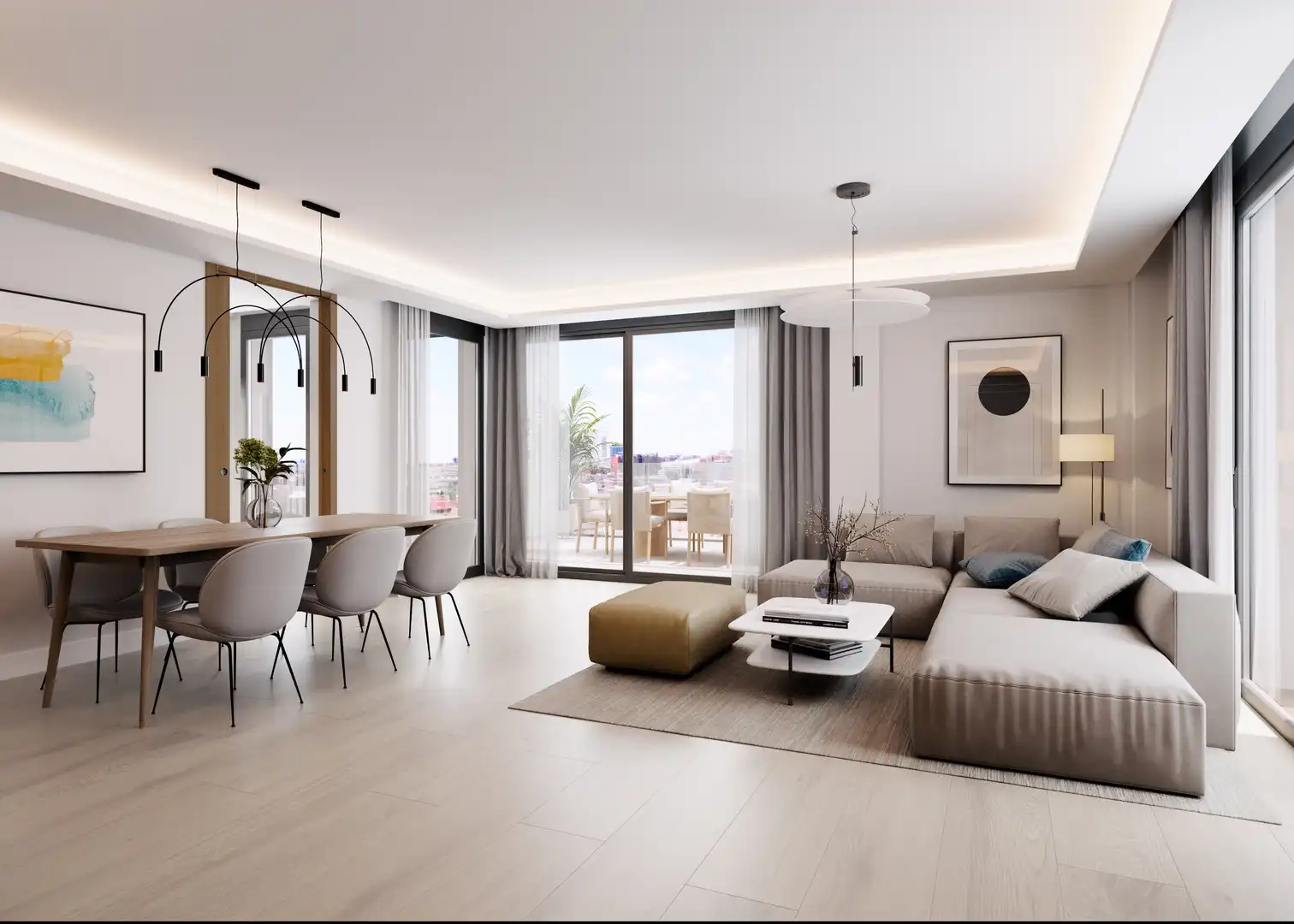 Sala de estar de Piso en venta en Madrid con Terraza, Trastero y Piscina