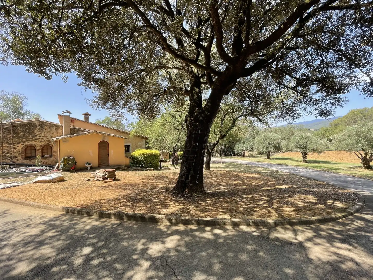Vista exterior de Finca rústica en venta en Cornellà del Terri con Trastero y Piscina