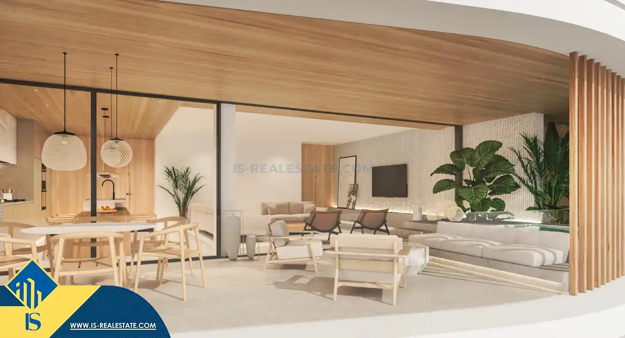 Sala d'estar de Apartament en venda en Santa Eulària des Riu amb Terrassa, Piscina i Balcó