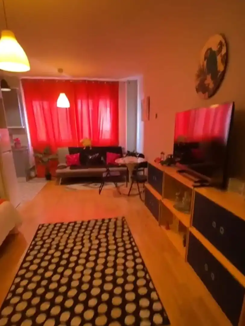 Sala de estar de Loft de alquiler en Gijón  con Calefacción, Parquet y Amueblado