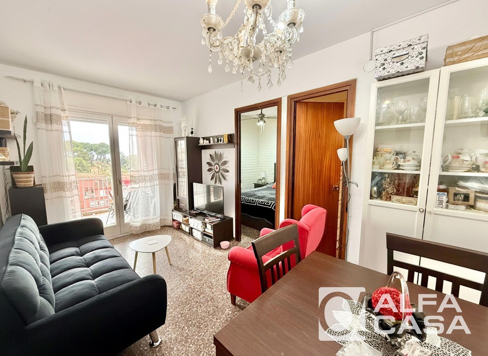 Sala d'estar de Pis en venda en Lloret de Mar amb Terrassa, Piscina i Moblat