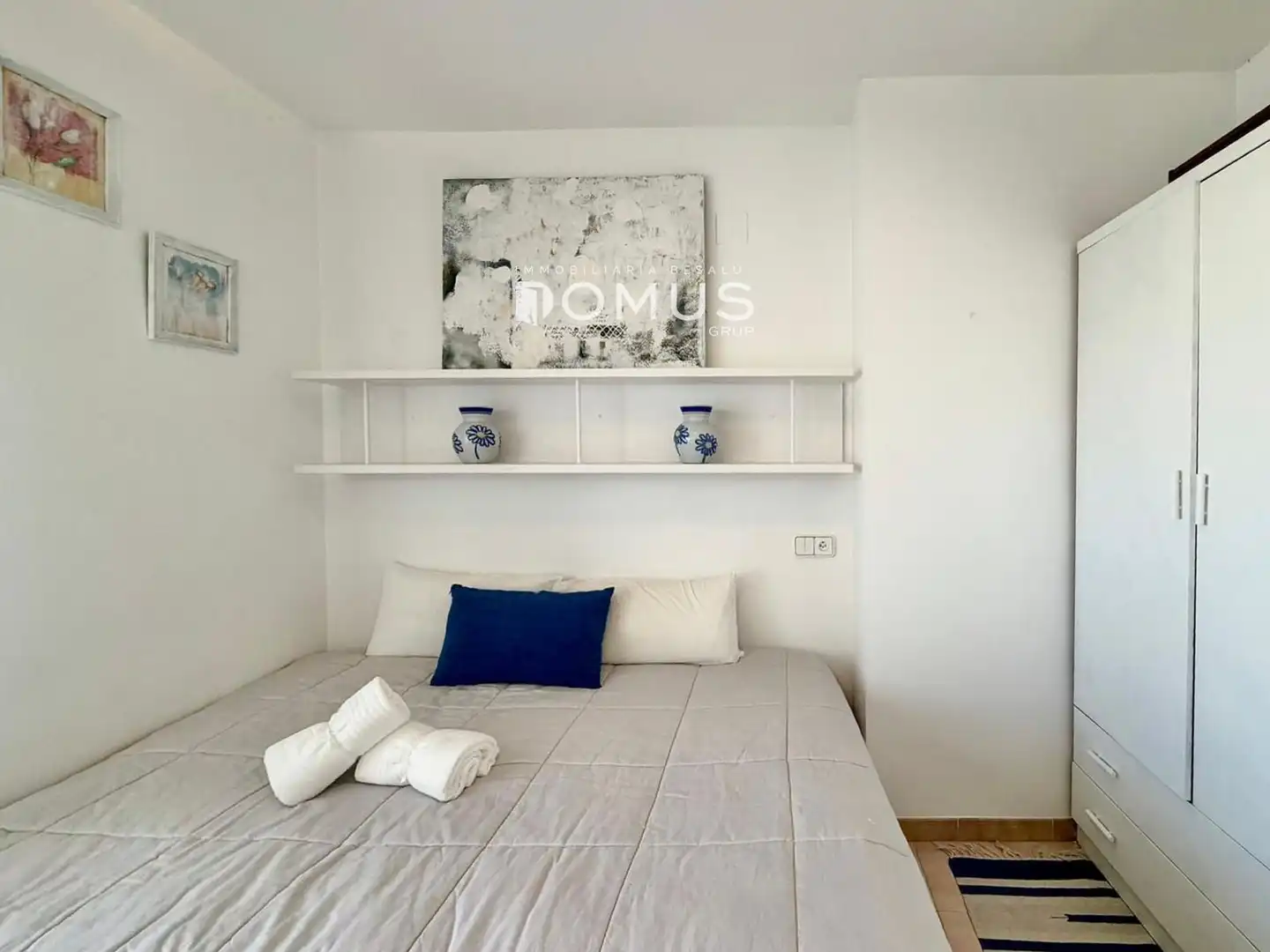 Schlafzimmer von Maisonette zur Miete in L'Escala mit Klimaanlage, Heizung und Terrasse