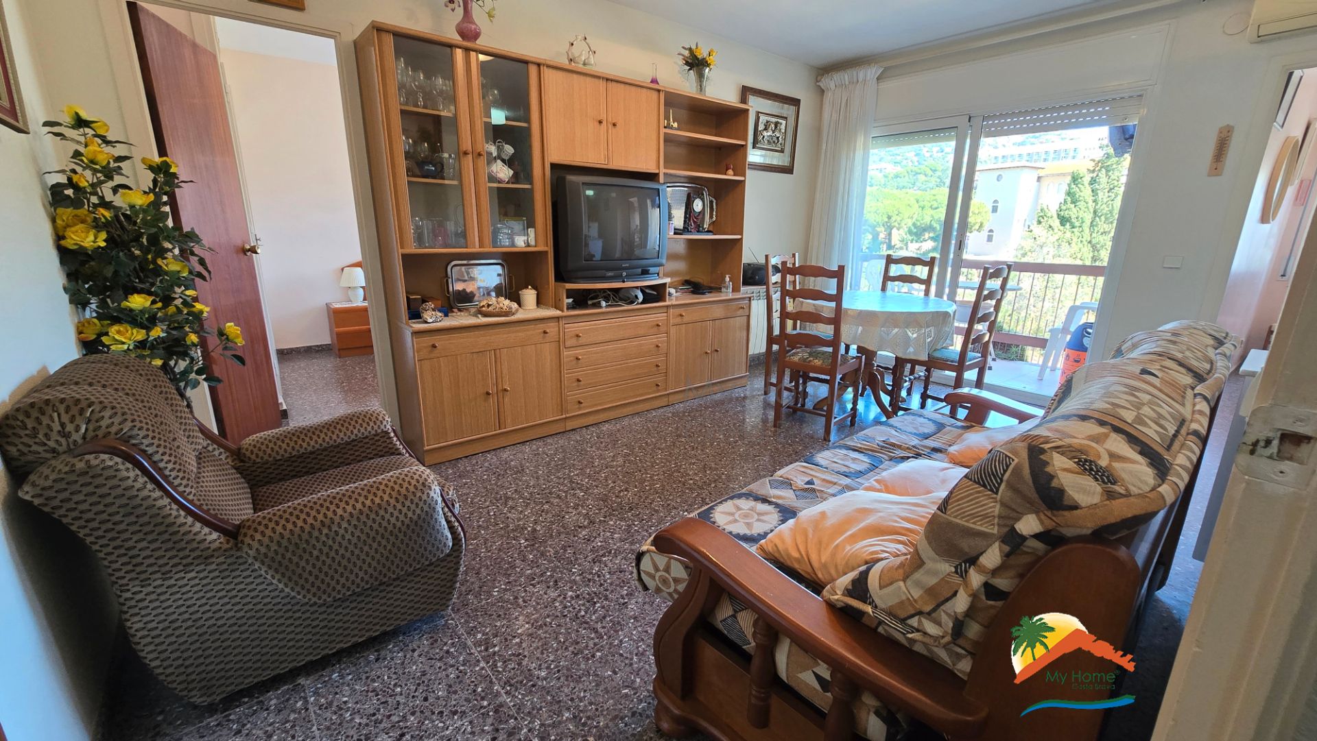 Sala d'estar de Pis en venda en Lloret de Mar amb Aire condicionat, Calefacció i Moblat