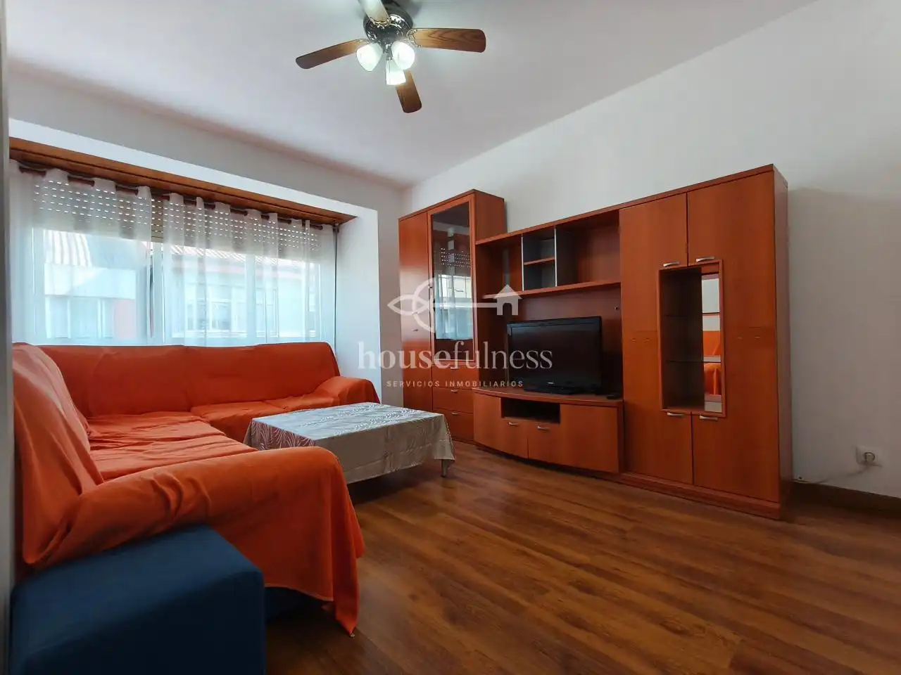Sala de estar de Piso en venta en Ferrol con Calefacción y Amueblado