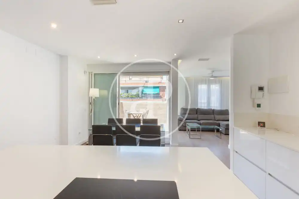 Wohnzimmer von Wohnung zur Miete in Valencia mit Klimaanlage, Terrasse und Abstellraum