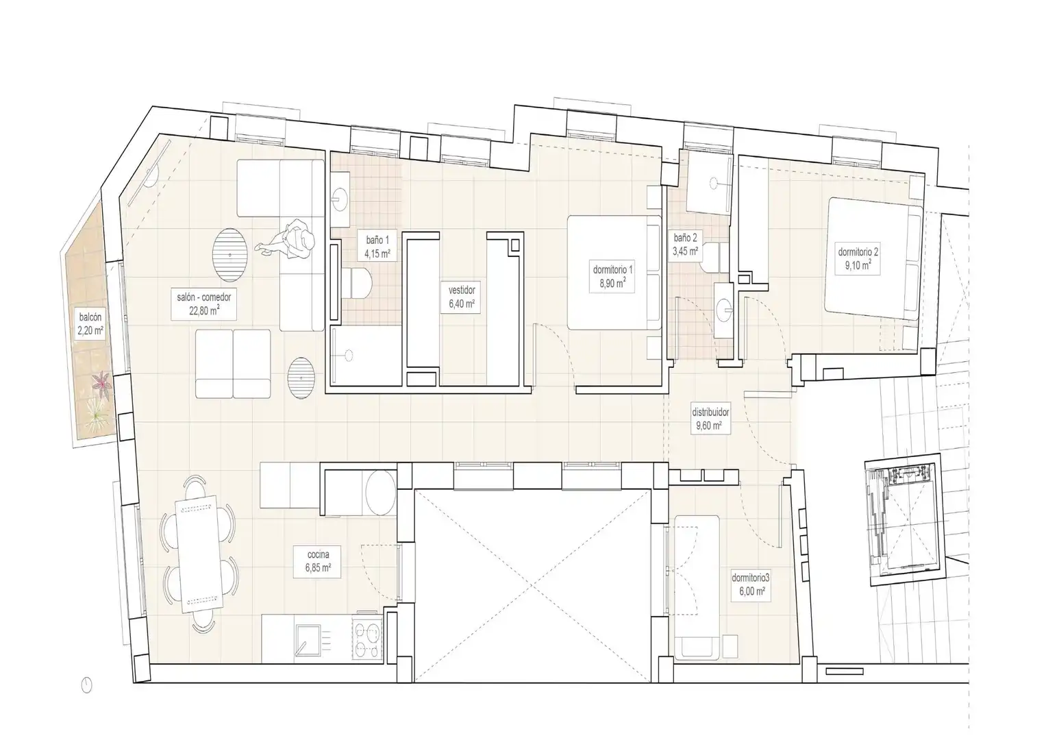 Wohnung zum Verkauf in Hondón de las Nieves / El Fondó de les Neus mit Balkon