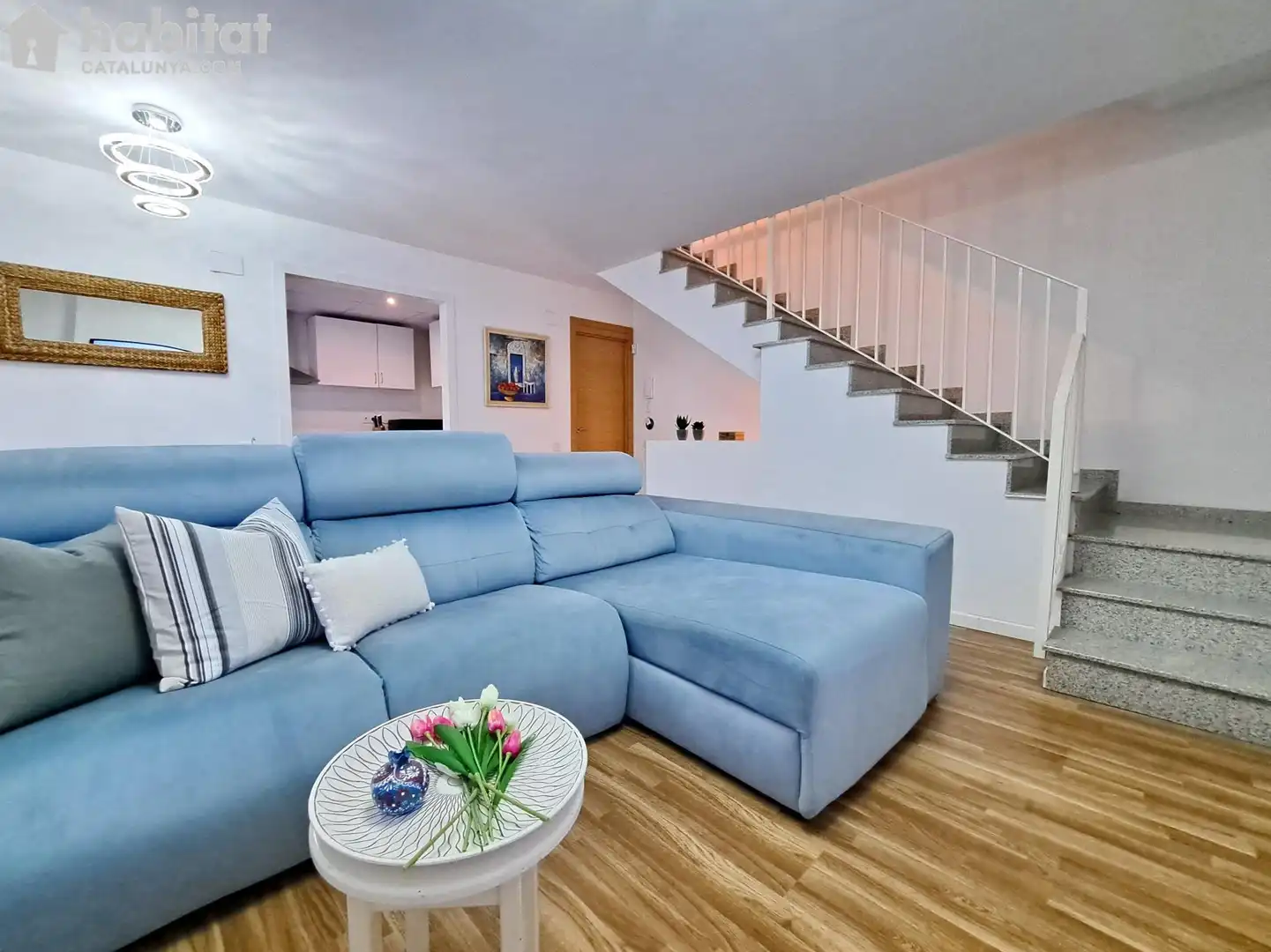Sala de estar de Casa adosada en venta en Piera con Calefacción, Terraza y Alarma