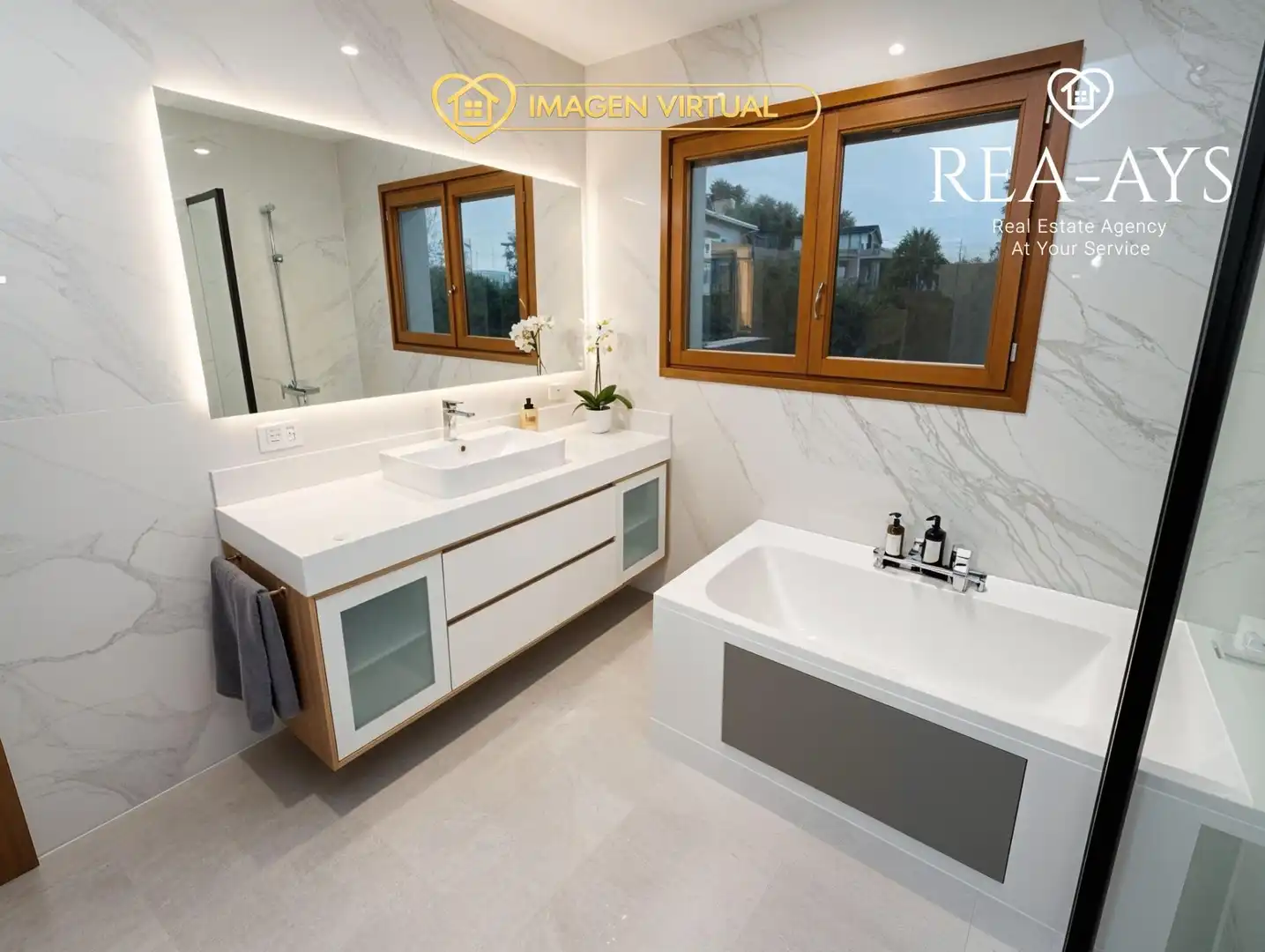 Baño de Casa o chalet en venta en Vallirana con Calefacción, Jardín privado y Terraza