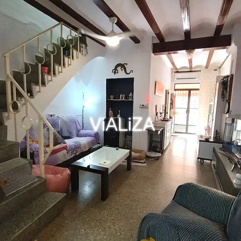 Sala de estar de Casa o chalet en venta en Alzira con Aire acondicionado, Terraza y Balcón
