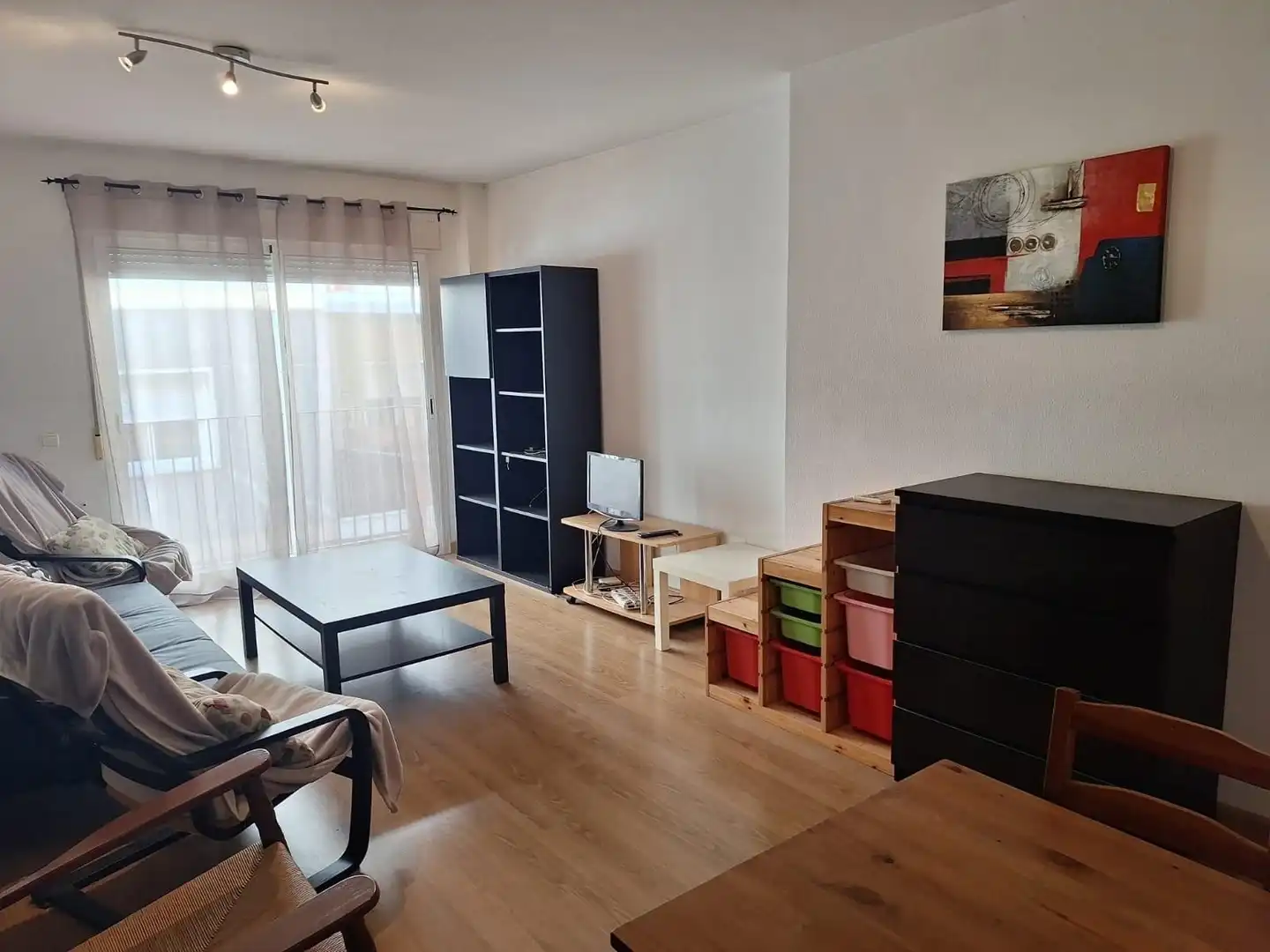Sala de estar de Piso de alquiler en Murcia con Aire acondicionado y Amueblado