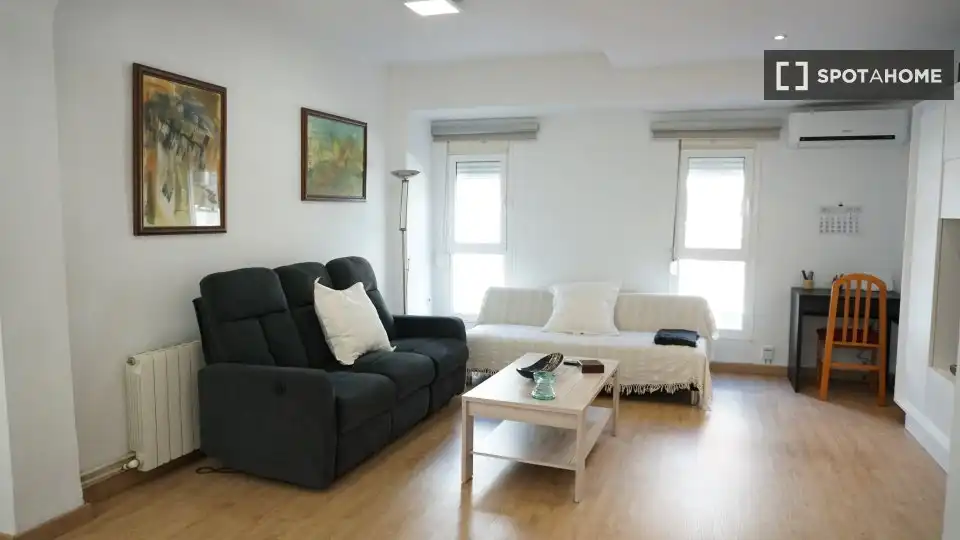 Sala de estar de Piso de alquiler en Valencia con Aire acondicionado, Calefacción y Amueblado